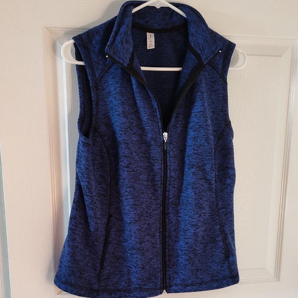 Women's Blue Zip-Up Vest